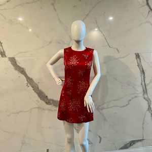 Floral printed sleeveless shift dress